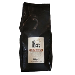 Gokaffe 1000g Hele bønner, Mellombrent